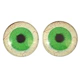 30mm Glow in The Dark Bright Green Human Glass Eyes