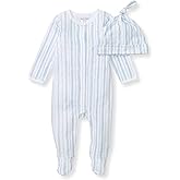 Burt's Bees Baby Jumpsuit, 100% Organic Cotton One-piece Outfit Coverall With Hat