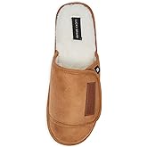 Lucky Brand Micro-Suede Scuff Indoor Slippers for Men with Plush Lining
