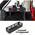 RT-TCZ for Wrangler Rear Trunk Molle Panel Side Cargo Rack Storage Basket Fit for 2007-2024 Jeep Wrangler JK JL 4 Door Organizer Accessories Black Aluminum Alloy