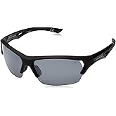 IRONMAN Men's Excursion Sunglasses Wrap, Black, 63 mm