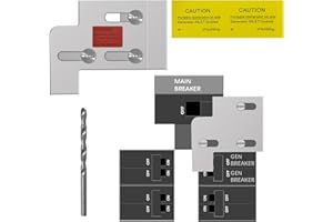ZCLZZRS Generator Interlock Kit Compatible with Square D QO or Homeline Single Throe Main 100 or 125 Amp Panels,3/4 Inch Spacing between main and branch breaker,Professional and Interlock Kit