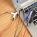 Headphone Splitters, Headset Adapter, Audio Jack Splitter, with Separate Headphone Plugs only for Music Share, No Mic, Compatible with Smartphones, Tablets, MP3 Players, Media Players, iPod, White