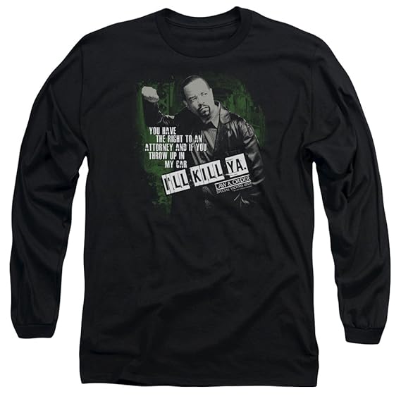Buy Law and Order SVU Ill Kill Ya Unisex Adult LongSleeve T Shirt for