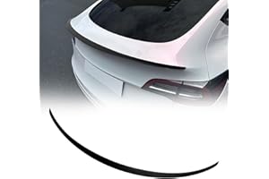 RONGXU AUTO Spoiler Fit for Tesla Model Y 2020-2024, Upgraded Version Rear Wing Rear Trunk Lip Sporty Appearance Tesla Model Y Accessories Trunk Spoiler, Matte Black