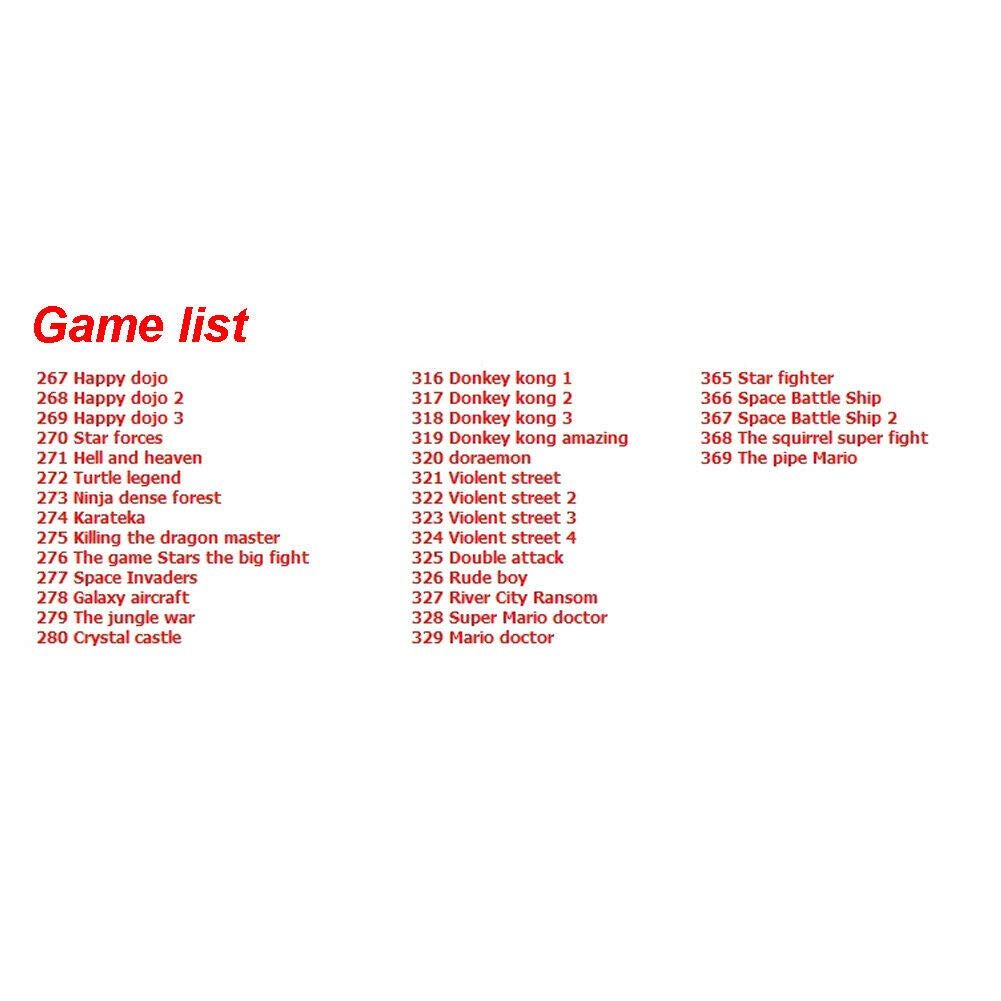 369 in 1 Game Cartridge for G-B Console - Card 32 Bit Video Game Compilations Classic Collection English Version: Video Games