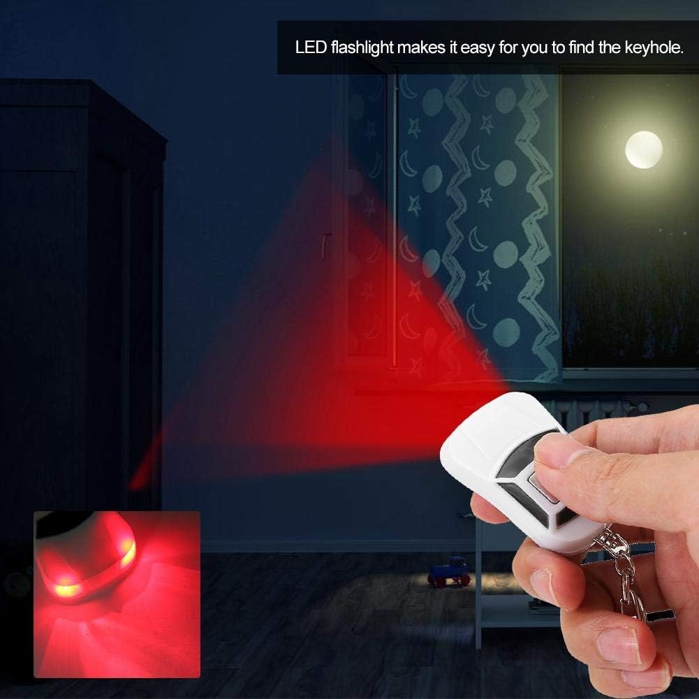 Key Finder, Mini Car-Shape Anti-Lost Key Locator, Keychain Whistle Beep Sound Control with LED Fashlight for Wallets/Car/Pets/Children/Bags - Image 5