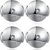 Jiahanzb Earring Backs Locking Safety Lifter Secure 925 Sterling Silver Magic Earring Backs Replacement for Stud