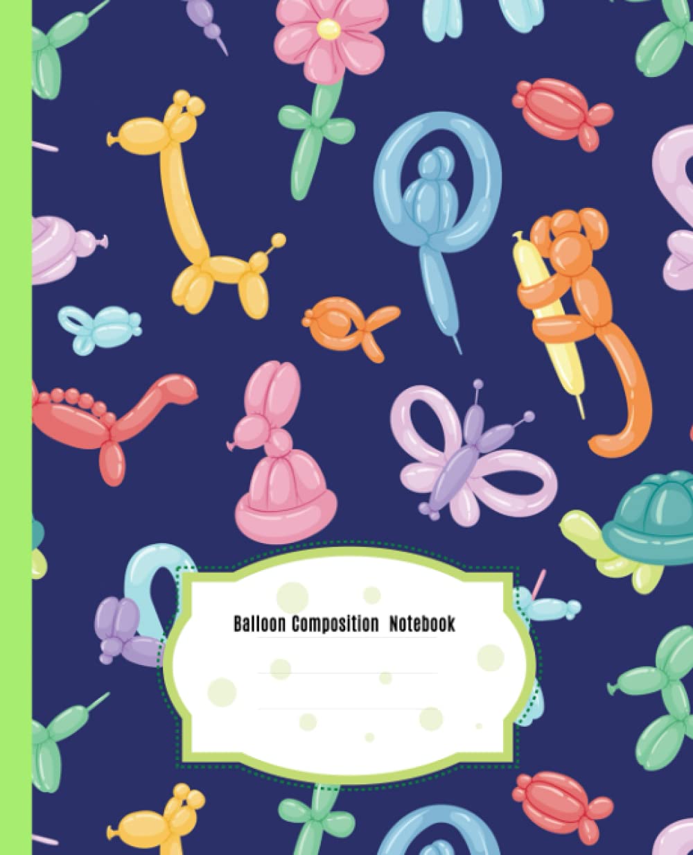 Lovely Balloon Composition Notebook: Wide Ruled Paper Notebook Journal