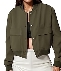 Modegal Women's Fall Varsity Bomber Jackets Long