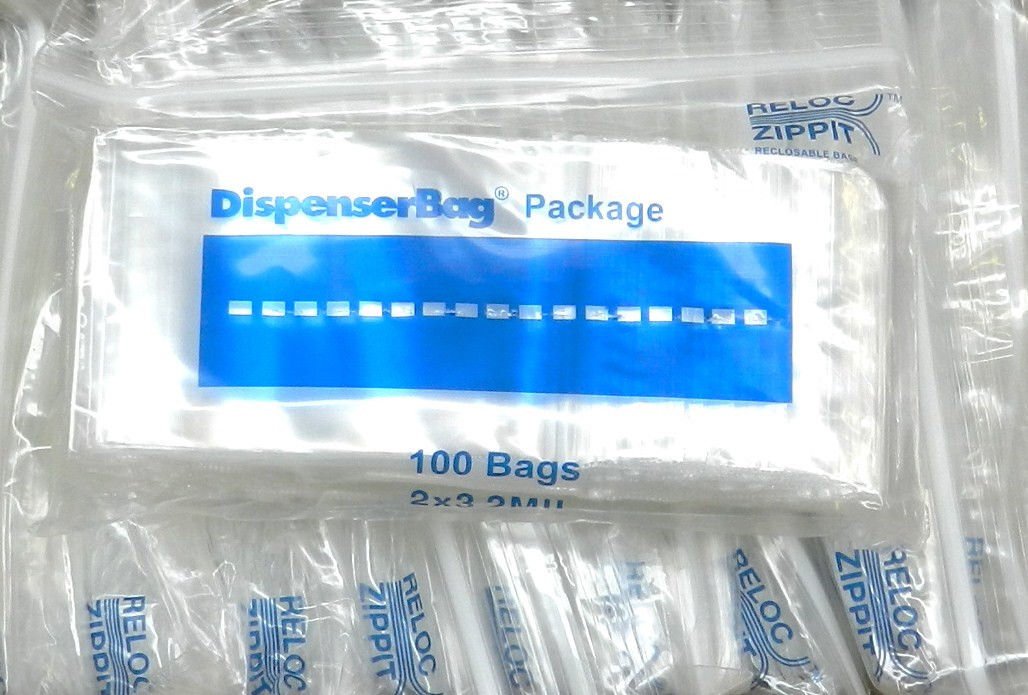 1000 Ziplock Bags Reclosable Clear Zip Lock 2mil Poly Bag 2