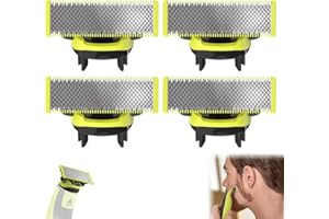 4Pack Replacement Blades for Men, Dual-sided Blade Design, Compatible with Oneblades Suitable Spare Blades Qp210/80 Qp2515 Qp