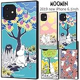 【カラー：B】iPhone11 ムーミン スクエア 耐衝撃 ケース カバー ハイブリッド ソフト ソフトケース ハード ハードケース キャラクター グッズ MOOMIN ちびのミイ スナフキン リトルミイ 6.1inch iphone 11 アイフォン イレブン アイフォン11 スマホカバー スマホケース s-in_7b965