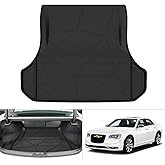 KUST Trunk Cargo Mat for 2011-2023 Dodge Charger & Chrysler 300, TPE Rubber Cargo Liner Rear Trunk Accessories All Weather Protection Raised Edge