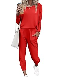 Ekouaer Women's Pajama Sets Casual 2Pcs Sleepwear