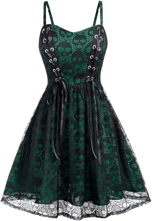 Amazon Com Dainzuy Women Gothic Sleeveless Dress Plus Size