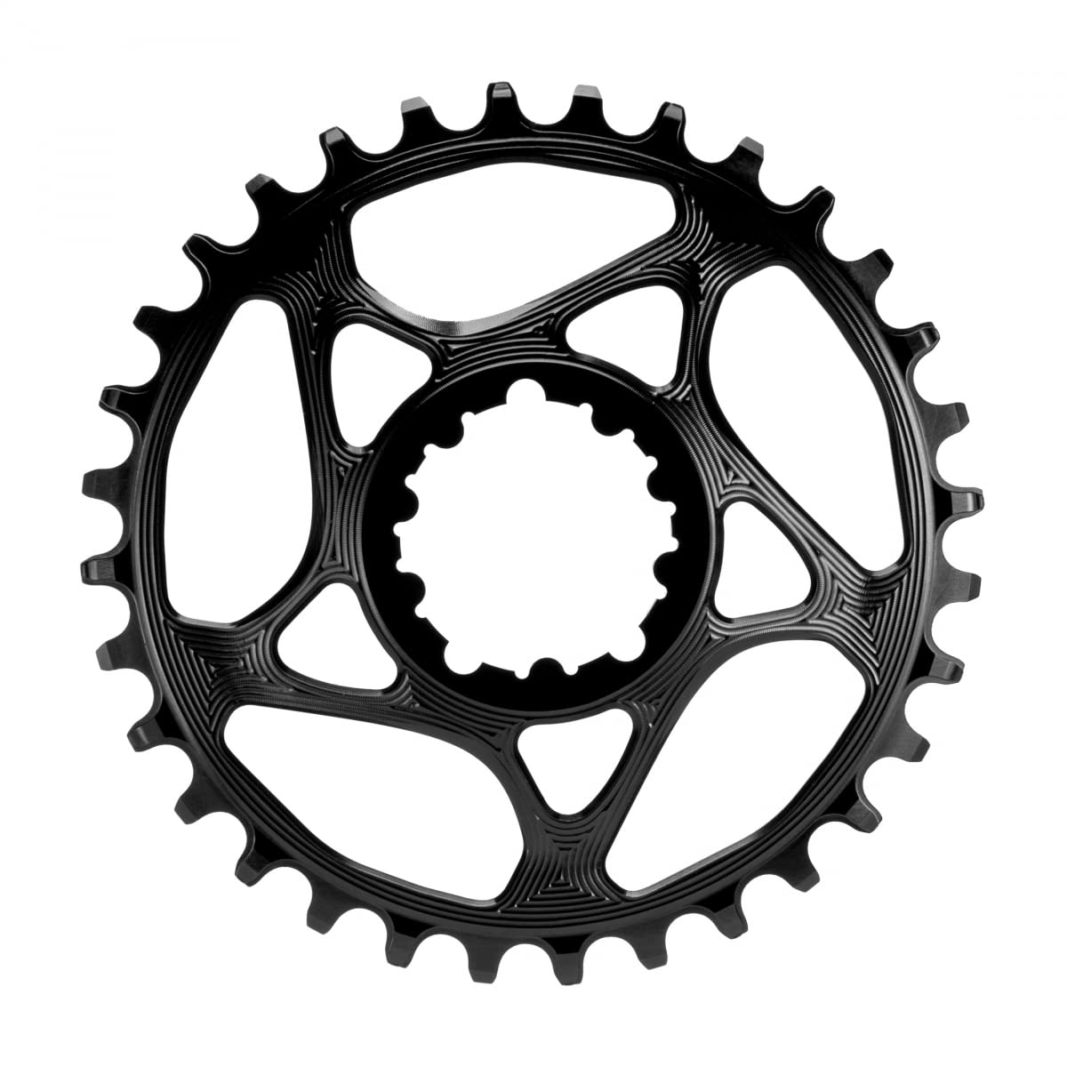 ABSOLUTE BLACK Mens Sram Dm Gxp Blk 34t Cycling Chain Ring Black