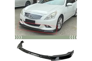 Syon Auto FITS 2010-2013 INFINITI G37 SEDAN PERFORMANCE STYLE GLOSS BLACK FRONT BUMPER LIP KIT