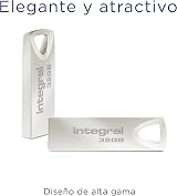 Integral 32GB USB 2.0 Flash Drive Arc Metal Casing Keyring File Transfer Backup view 4