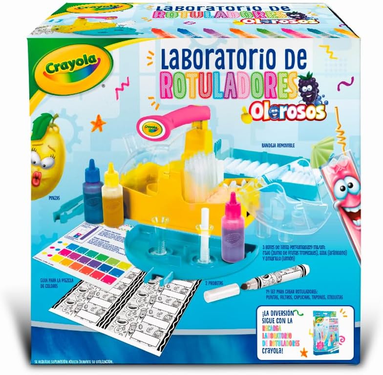 - Laboratorio de Rotuladores Olorosos Neón, Crea tus Propios Rotuladores Perfumados con Colores Neón, Actividad Creativa y Regalo para Niños, a Partir de 6 Años (Versión en español)