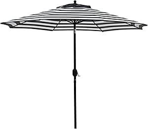 Black and white 9 ft patio umbrella Clearance