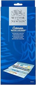 Winsor & Newton Cotman Water Colour Paint Studio Set, Set of 24, Whole Pans