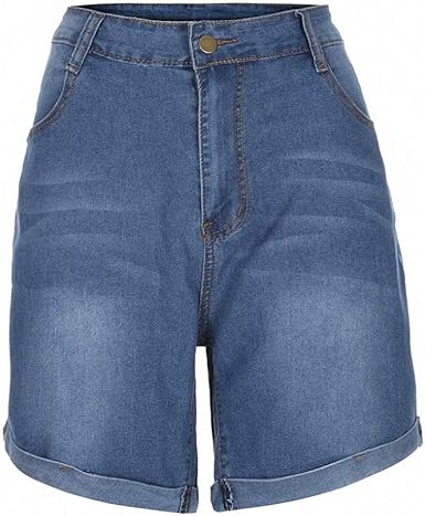 women's plus jeans short