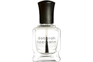 Deborah Lippmann Ultra Quick-Dry Top Coat, Clear | Protects Nail Polish Color, Long-Lasting High Shine | Fast Drying Finish for Manicure | Addicted To Speed, 0.5 Fl Oz