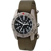 BERTUCCI Men's Black Dial Defender Olive Nylon Band Analog Swiss Quartz Watch