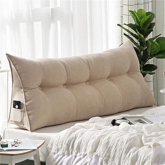 large bolster headboard backrest pillow