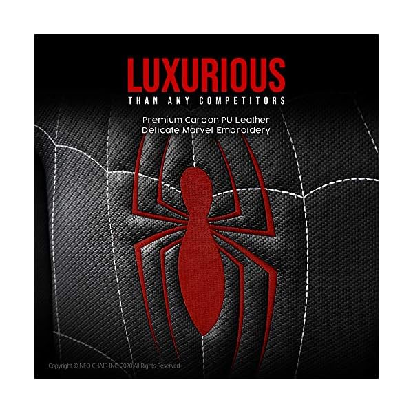 Silla Gamer Marvel Hombre Araña Eco Cuero Reclinable - Imagen 8