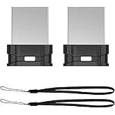 64GB 2 Pack USB Flash Drive K&ZZ Ultra Slim Thumb Drive USB 2.0 Memory Stick USB Drive Data Stick Expansion Disk with Black Portable Lanyard (64GB, 2 Pack Bundle)