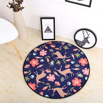 Amazon De Zhas Beste Qualitat Runde Teppich Kreis Cartoon Pad