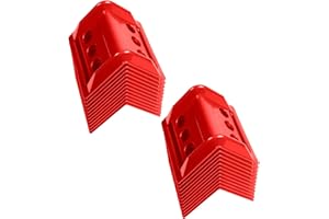 SOUNDFORGE 24 Pack Flatbed Edge Protectors Compatible with 4 Inch Ratchet & Winch Straps for for Flatbed Cargo Load Truck Shipping (RED)
