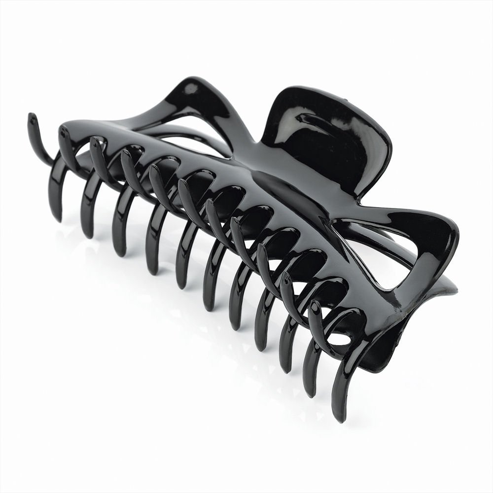 Amber Jewellery Large Hair Claw Clip Clamp Hair Accessory - 14cm Black HA28178