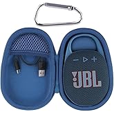 Aenllosi Hard Carrying Case for JBL Clip 5 Bluetooth Speaker, Clip 5 Speaker Protective Case, Blue