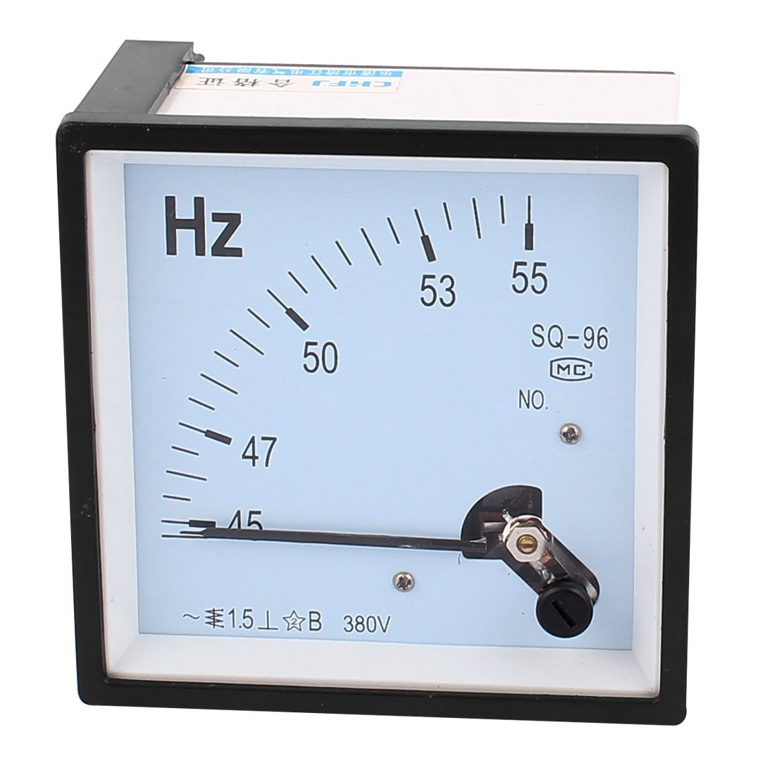 Sourcingmap AC 380V 45-55Hz Frequency Measurement Panel Meter 96mm x 96mm