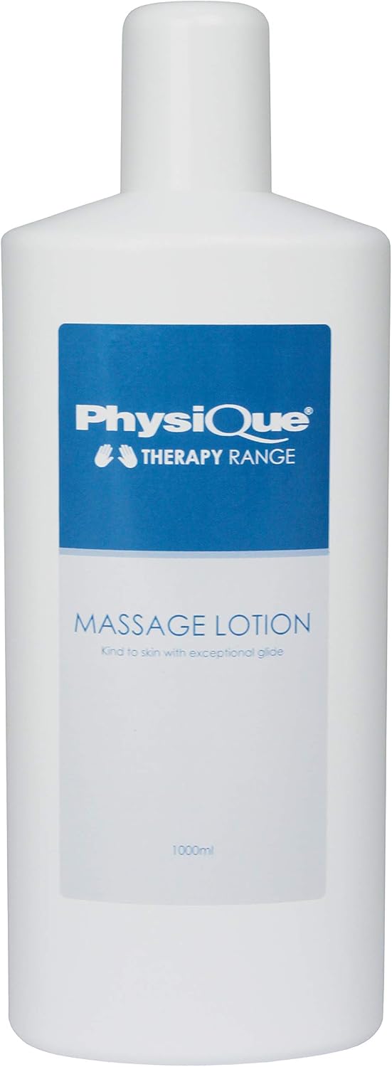 Physique Massage Lotion 1000ml, Lightly Oiled Non-Greasy, Enriched with Aloe Vera, Camomile & Vitamin E for Sports Spa