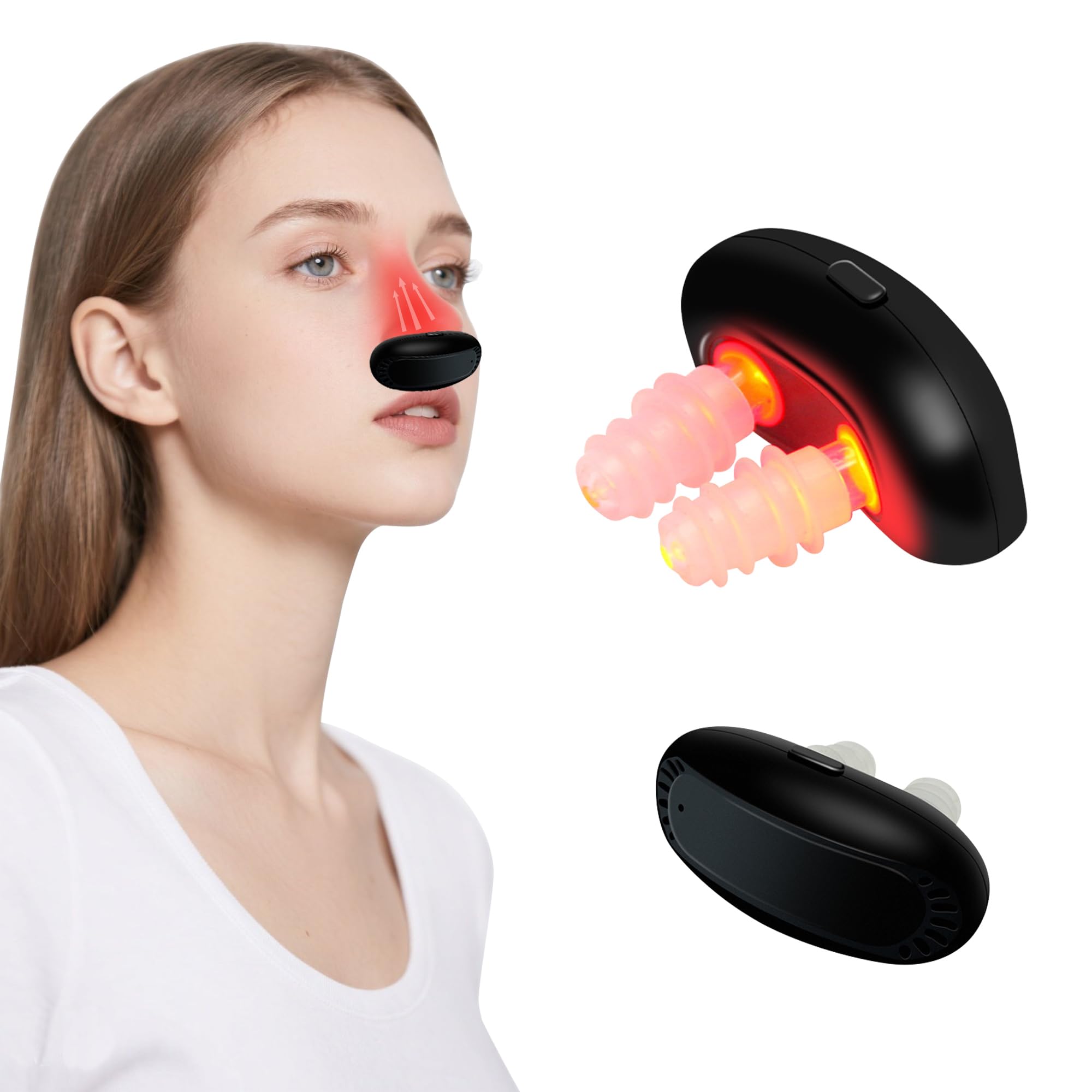 Photo 1 of AHHALFFY Red Light Therapy Device for Nose, Red Light Nose Therapy for No More Colds, Nasal Soothing Device, Portable Treatment for Sinus Relief, Non Invasive Home Use
