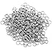 VALYRIA Stainless Steel Silver Split Key Ring Double Loop Jump Ring Diameter 5mm-8mm for Jewelry Making (500pcs, 7x0.7mm)