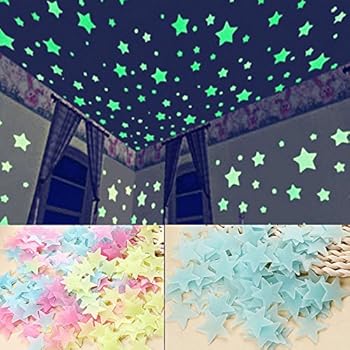Amazon.com: Ceiling stars for kids bedroom and star ...