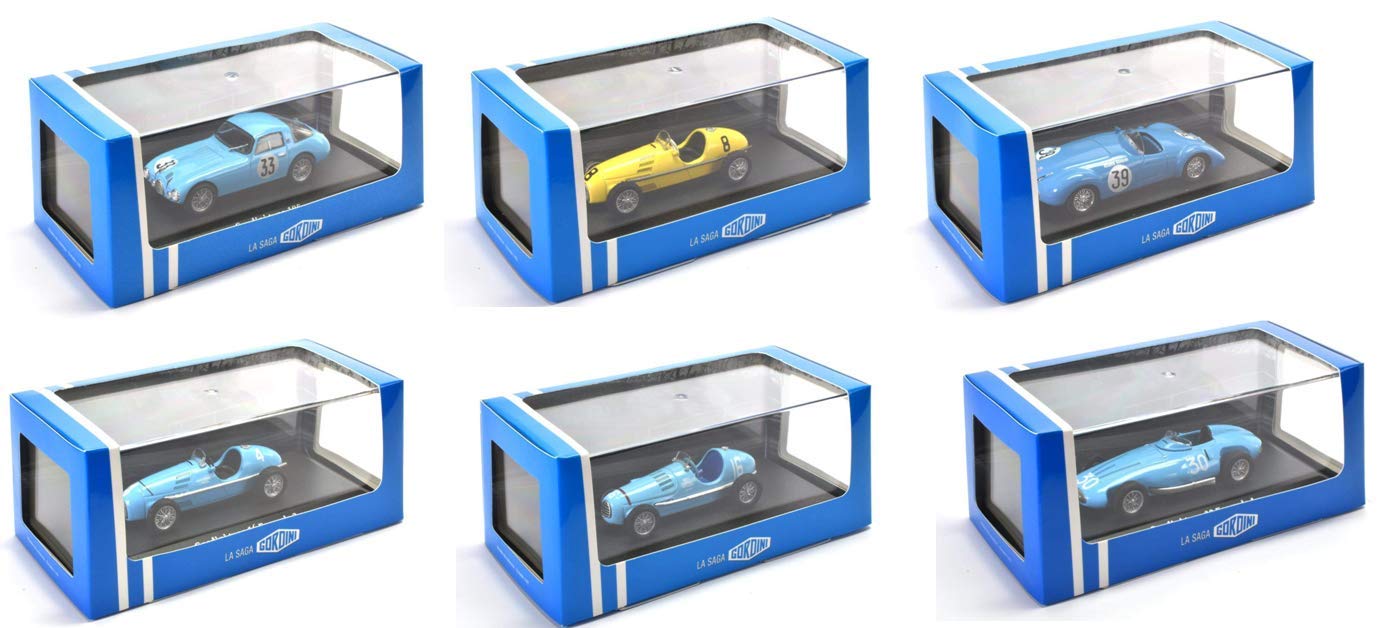 - Set of 6 GORDINI cars: F1 + F2 + LE MANS + GP + SIMCA (08 + 10 + 13 + 16 + 19 + 21)