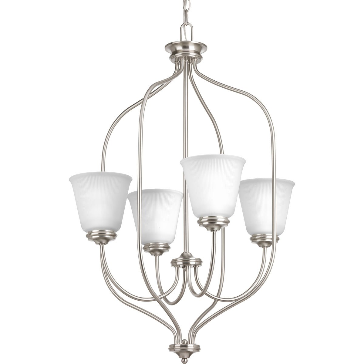 Best Progress Lighting 4-Light Brushed Nickel Foyer Pendant