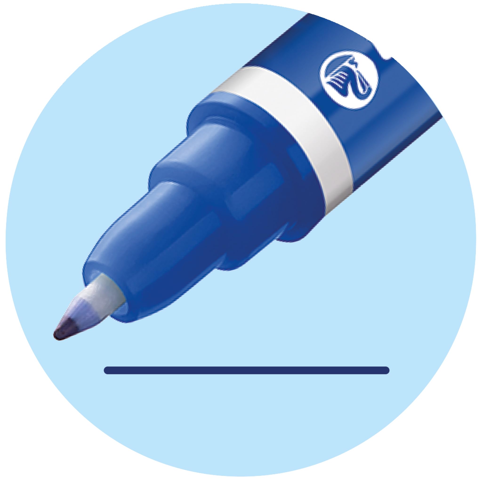 Pelikan Super Pirat, Tintenkiller zum Löschen und Überschreiben, Strichstärken F (fein) + B (breit), 6 Stück 4