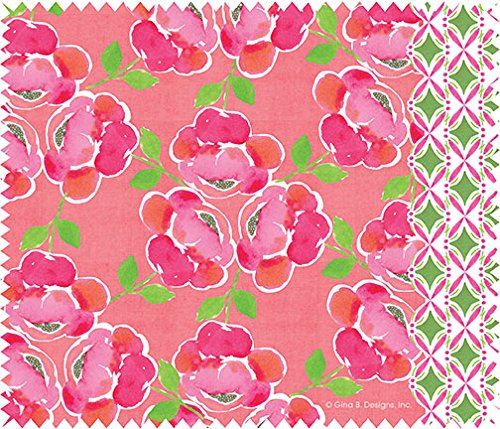 Microfiber Cleaning Cloth for Lenses - Peonies & Green Leaves
