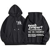 KEEVICI Christian Faith God Hoodies for Women Jesus Bible Verse Religious Hoodie Graphic Sweatshirts Inspirational Pullover