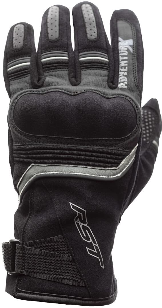 RST Adventure-X CE Black Leather Amara Motorcycle Glove Size 09