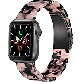 Wongeto Compatible with Apple Watch Band 38mm 40mm 41mm 42mm 44mm 45mm 49mm Women Men,Light Resin Strap Bracelet Replacement for iWatch SE Series 10/9/8/7/6/5/4/3/2/1/SE/Ultra (Grey)