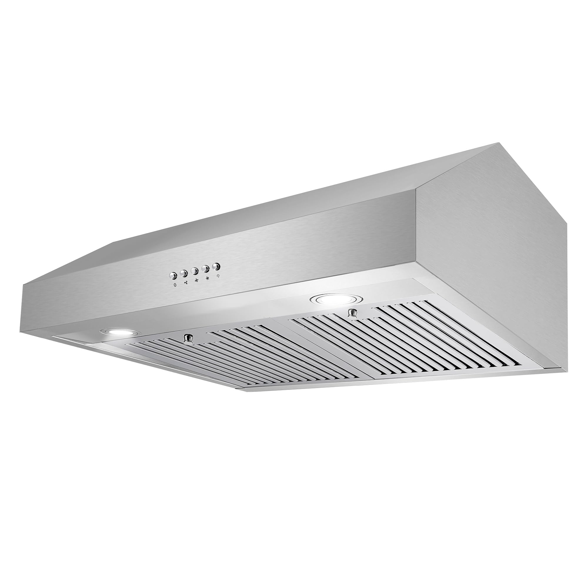COSMO UC30 29.5 in. Ducted Under Cabinet Range Hood, Kitchen Over Stove Vent, 3-Speed Fan, Permanent Filters, LED Lights in Stainless Steel, 30 inch