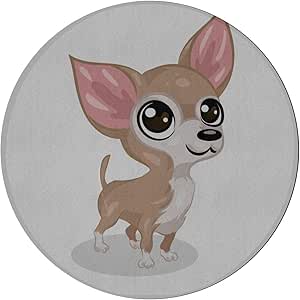 Alfombrilla de área Alfombrilla de dibujos animados linda para perros